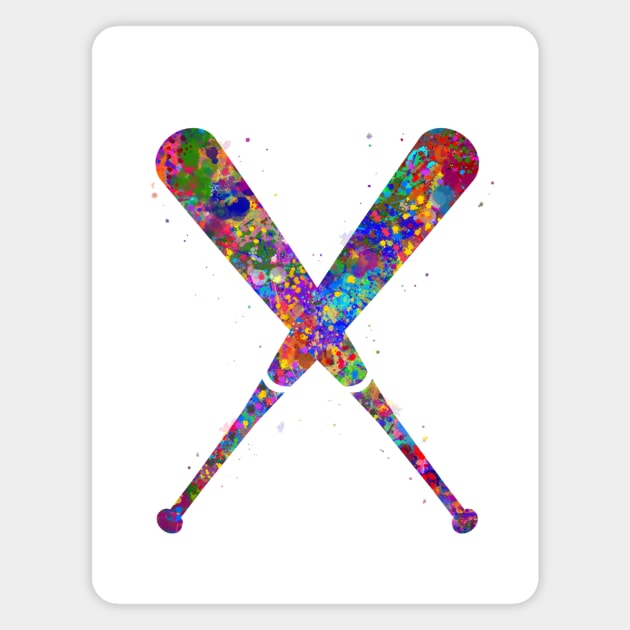 Baseball bats Magnet by Yahya Art